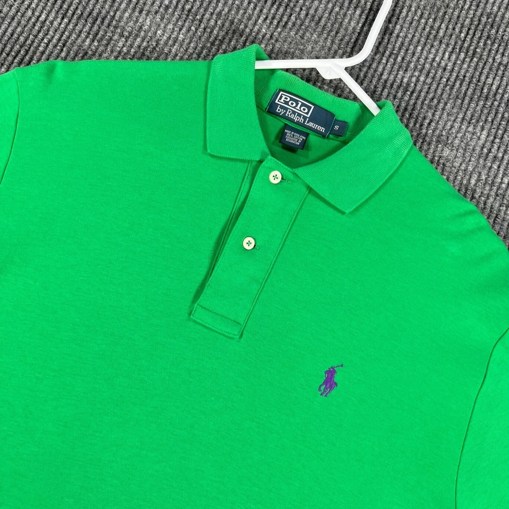 Polo Ralph Lauren Shirt Mens Small Green Short Sleeve Casual Golf Outdoor